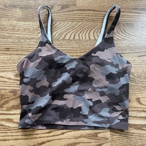 lululemon camouflage sports bra.  size 8